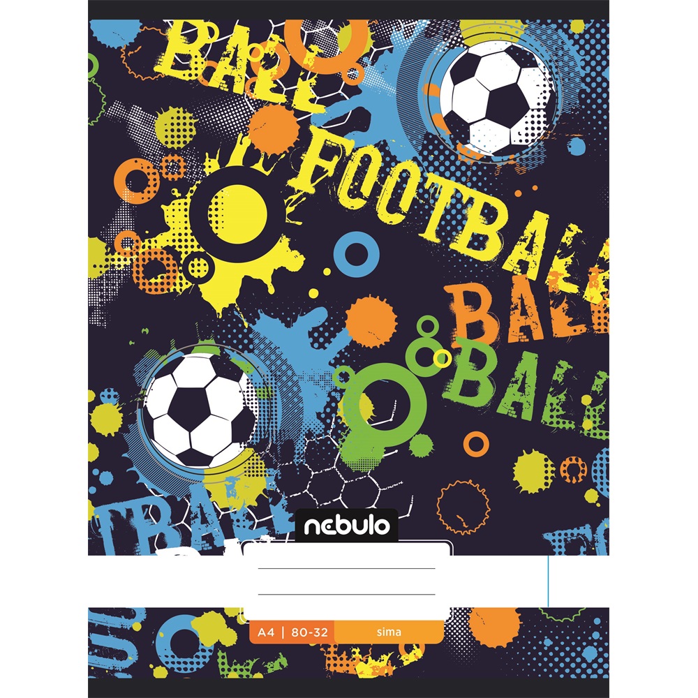 Füzet, A4, sima, 80-32, Xtreme minták, 12 db/csomag Nebulo 3 Füzet, A4, sima, 80-32, Xtreme minták, 12 db/csomag Nebulo - Image 3