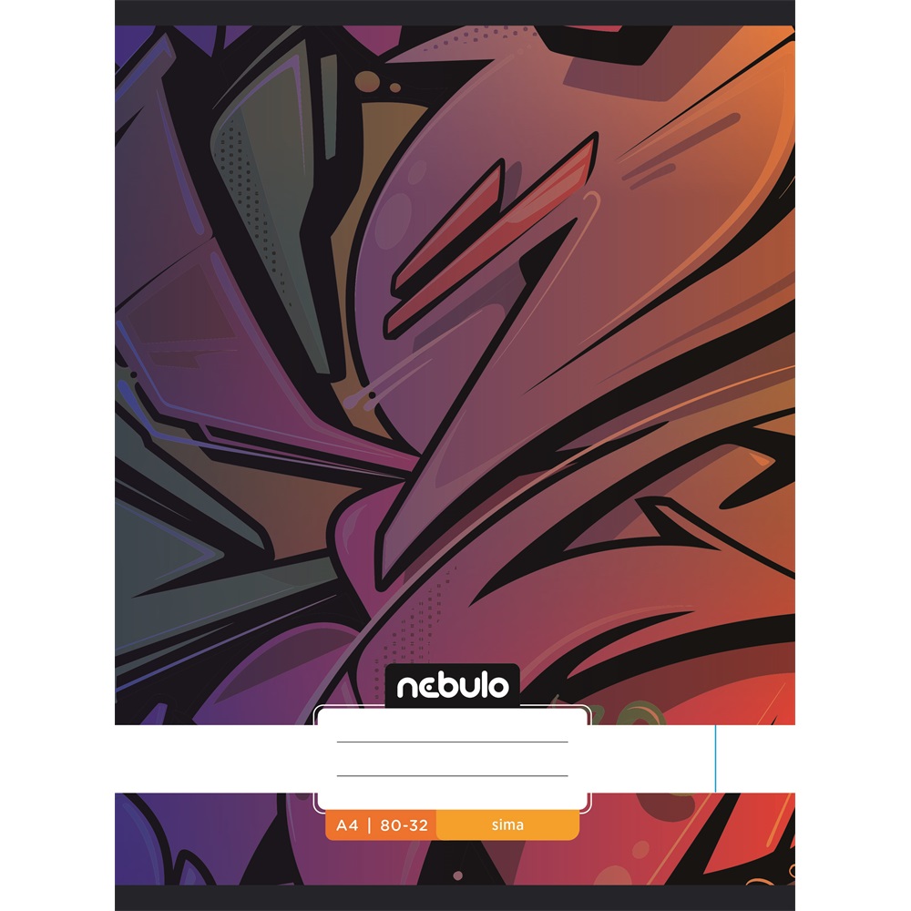 Füzet, A4, sima, 80-32, Xtreme minták, 12 db/csomag Nebulo 5 Füzet, A4, sima, 80-32, Xtreme minták, 12 db/csomag Nebulo - Image 5