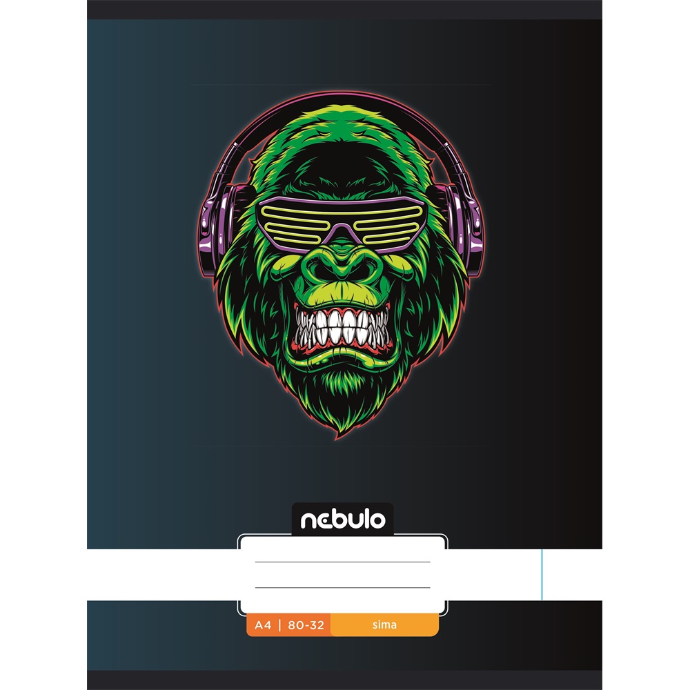 Füzet, A4, sima, 80-32, Xtreme minták, 12 db/csomag Nebulo 7 Füzet, A4, sima, 80-32, Xtreme minták, 12 db/csomag Nebulo - Image 7