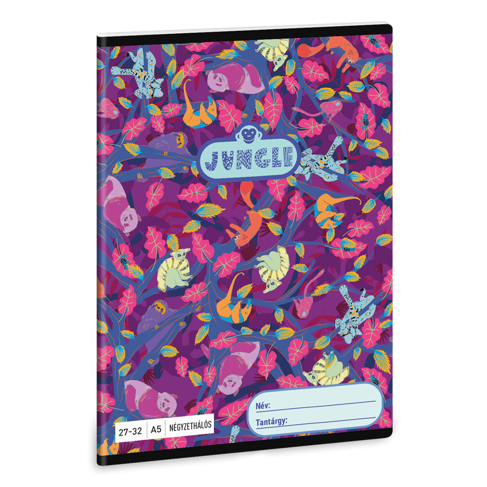 Füzet iskolai A5, 32lap, kockás 27-32 Ars Una JUNGLE (5259) 23 10db/csomag 1 Füzet iskolai A5, 32lap, kockás 27-32 Ars Una JUNGLE (5259) 23 10db/csomag