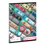 Füzet iskolai A5, 32lap, sima 20-32 Ars Una ROLLIN MANIA (5228) 22  10db/csomag