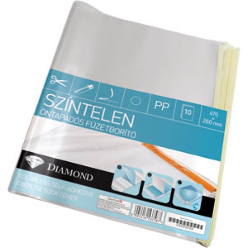 Füzetborító Lizzy Card A/5 öntapadós PP 10 db/csomag áttetsző 1 Füzetborító Lizzy Card A/5 öntapadós PP 10 db/csomag áttetsző