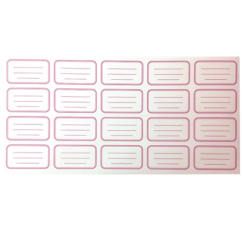 Füzetcímke keretes íves 1 Füzetcímke keretes íves