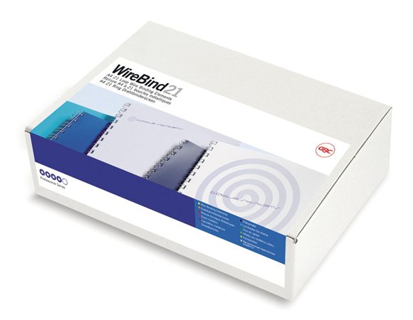 Spirál, fém, 2:1, 6 mm, 55 lap, GBC "MultiBind 21", fehér 1 GBC