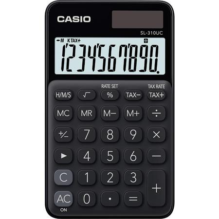 Zsebszámológép, 10 számjegy, CASIO "SL 310", fekete 1 CASIO
