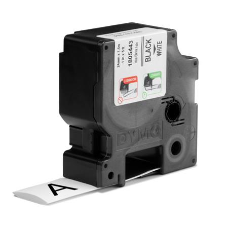 Zsugorcső feliratozógéphez, 24 mm x 1,5 m, DYMO "Rhino", fehér-fekete 2 Zsugorcső feliratozógéphez, 24 mm x 1,5 m, DYMO "Rhino", fehér-fekete