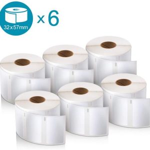 Etikett, LW nyomtatóhoz, eltávolítható, 32x57 mm, 1000 db etikett, DYMO