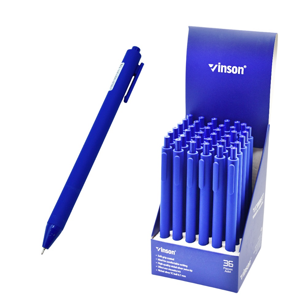 Golyóstoll nyomógombos 0,7mm Vinson Connect S1 vegyes test 4 Golyóstoll nyomógombos 0,7mm Vinson Connect S1 vegyes test - Image 4