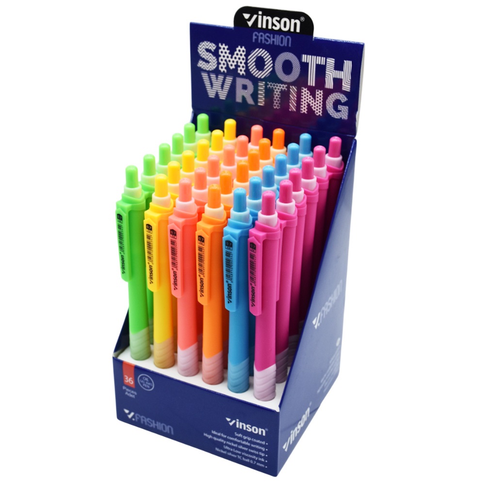 Golyóstoll nyomógombos 0,7mm Vinson Fashion C4 vegyes displ 36 db 4 Golyóstoll nyomógombos 0,7mm Vinson Fashion C4 vegyes displ 36 db - Image 4