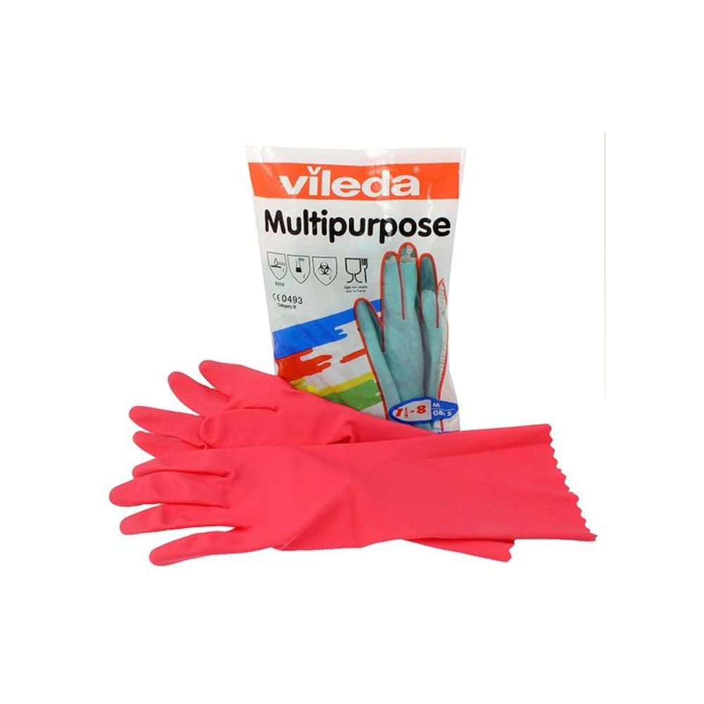 Gumikesztyű L háztartási pár Multipurpose Vileda piros_100154 1 Gumikesztyű L háztartási pár Multipurpose Vileda piros_100154