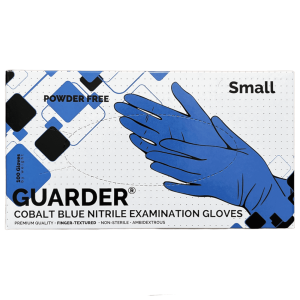 Gumikesztyű nitril púdermentes S 100 db/doboz GUARDER® Industry kék