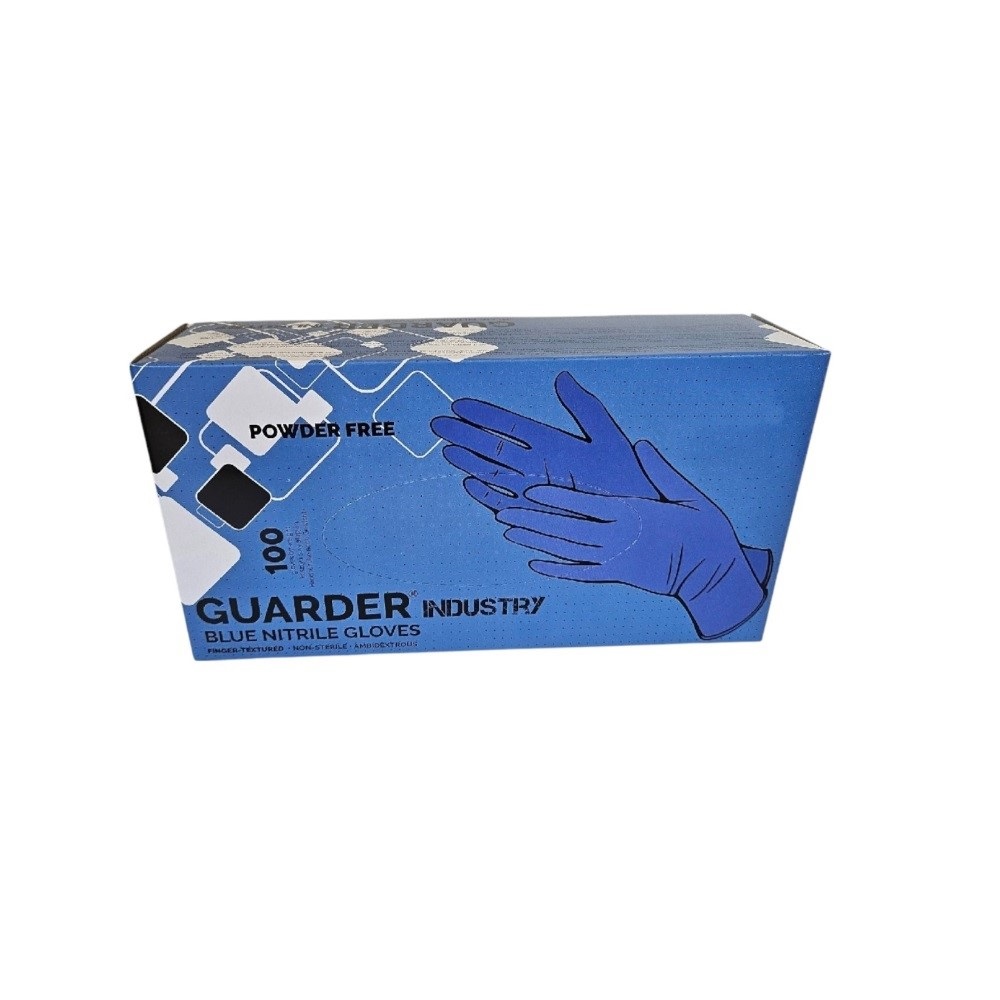 Gumikesztyű nitril púdermentes XL 100 db/doboz GUARDER® Industry kék 1 Gumikesztyű nitril púdermentes XL 100 db/doboz GUARDER® Industry kék