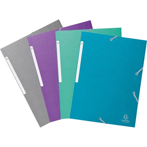 Gumis mappa karton Exacompta Teksto A/4 vegyes színek 1 Gumis mappa karton Exacompta Teksto A/4 vegyes színek