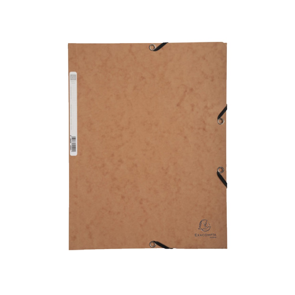 Gumis mappa karton prespán A/4 Exacompta barna 1 Gumis mappa karton prespán A/4 Exacompta barna