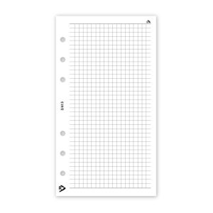 Gyűrűs kalendárium utántöltő csomag  2/413 fehér papíros négyzethálós jegyzet M mérethez Realsystem