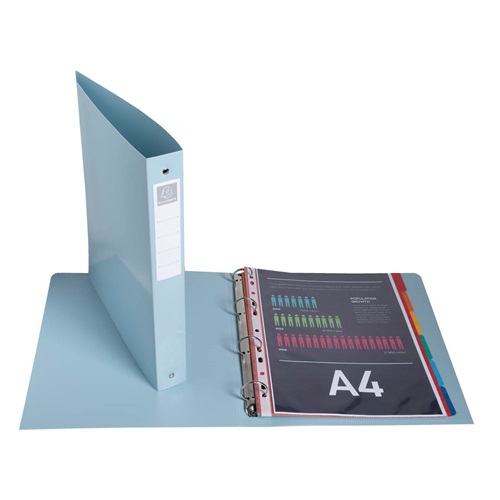 Gyűrűs könyv Exacompta Bee Blue A/4 4 gyűrűs 40 mm gerinccel vegyes színek - Image 6