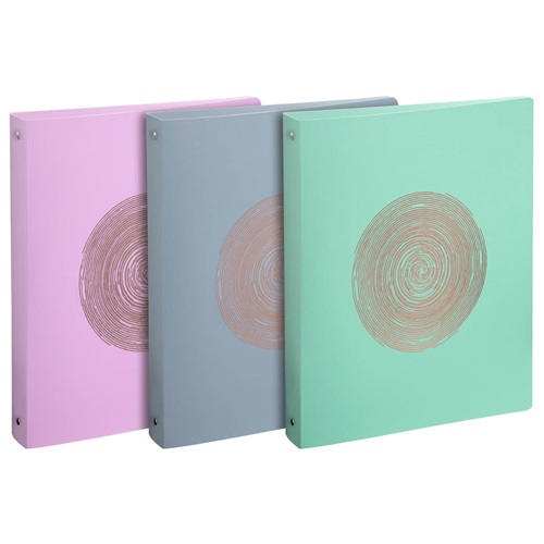 Gyűrűs könyv Exacompta Ellipse A/4 4 gyűrűs 40 mm gerinccel vegyes színek 1 Gyűrűs könyv Exacompta Ellipse A/4 4 gyűrűs 40 mm gerinccel vegyes színek