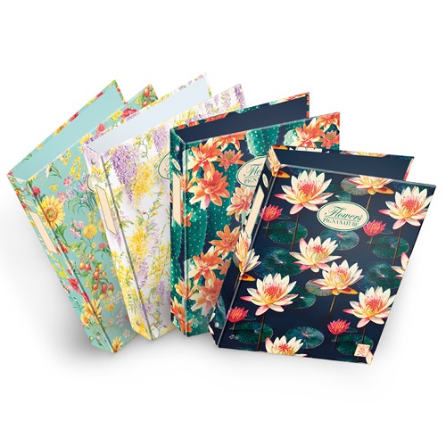 Gyűrűs könyv Pigna Nature Flowers A/5 4 gyűrűs 40 mm gerinccel 1 Gyűrűs könyv Pigna Nature Flowers A/5 4 gyűrűs 40 mm gerinccel