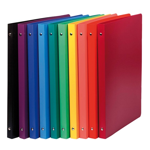 Gyűrűs könyv Exacompta Opaque A/4 2 gyűrűs 20 mm gerinccel PP vegyes színek 1 Gyűrűs könyv Exacompta Opaque A/4 2 gyűrűs 20 mm gerinccel PP vegyes színek