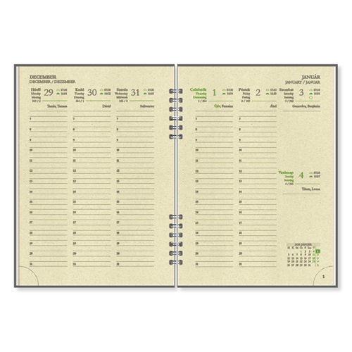 Határidőnapló A/5 heti spirálos Grass10 3 Határidőnapló A/5 heti spirálos Grass10 - Image 3