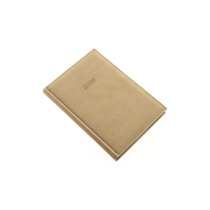 Határidőnapló Bolero A/5, napi krémszínű lapokkal drapp Realsystem 2026.