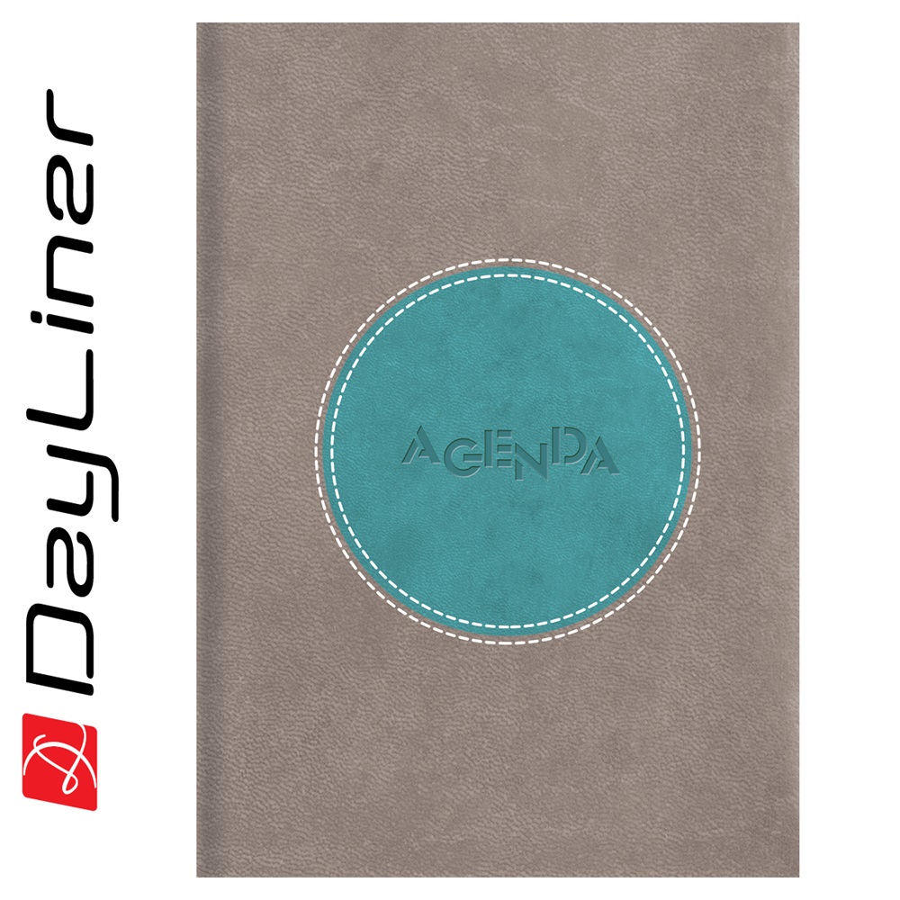 Határidőnapló Central A5 napi, fehér lapokkal szürke - türkiz Dayliner 2026. 1 Határidőnapló Central A5 napi, fehér lapokkal szürke - türkiz Dayliner 2026.