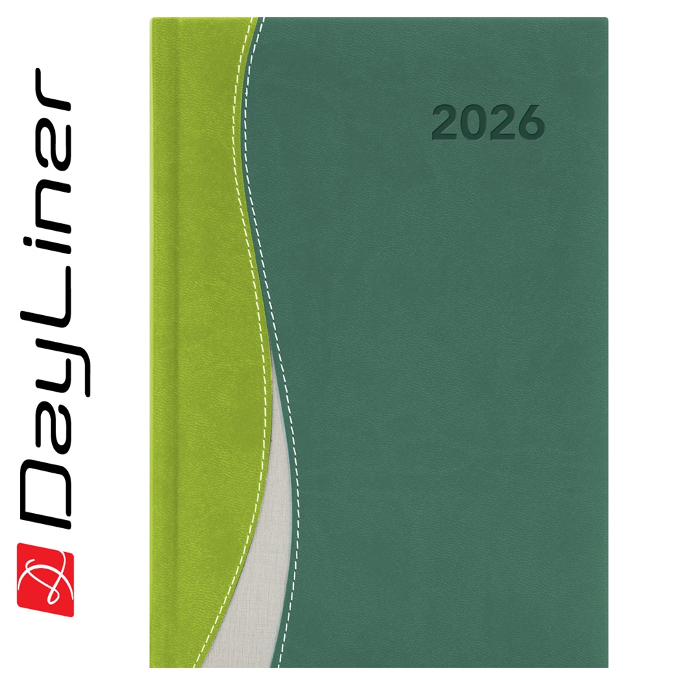 Határidőnapló Dubai A5 napi, fehér lapokkal zöld-zöld Dayliner 2026. 1 Határidőnapló Dubai A5 napi, fehér lapokkal zöld-zöld Dayliner 2026.