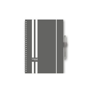 Határidőnapló InSpiral A5 heti, fehér lapokkal GT szürke-fehér Dayliner 2026.