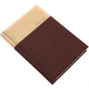 Határidőnapló Lux A/5, napi fehér lapokkal barna Realsystem 2026.