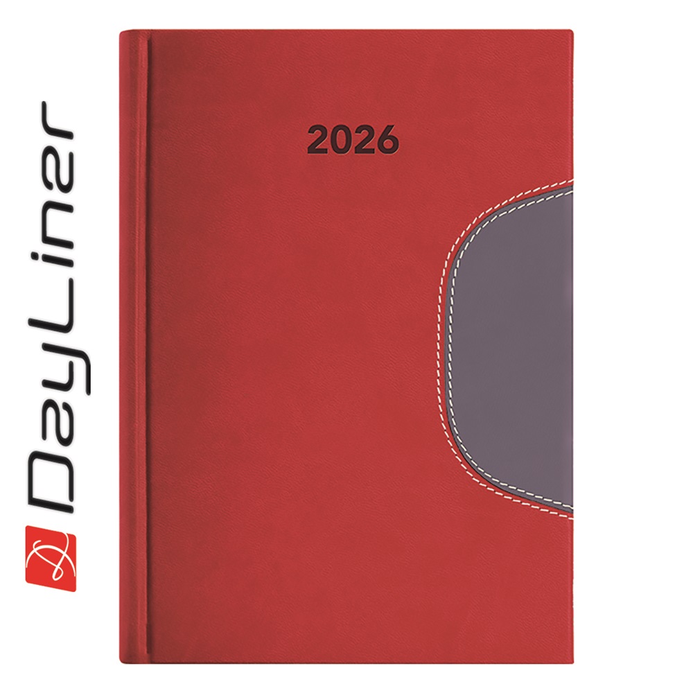 Határidőnapló Memphis B5 heti, fehér lapokkal piros-szürke Dayliner 2026. 1 Határidőnapló Memphis B5 heti, fehér lapokkal piros-szürke Dayliner 2026.