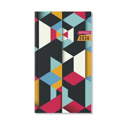 Határidőnapló Period Abstract Zsebnaptár álló Stepped papír 2026 1 Határidőnapló Period Abstract Zsebnaptár álló Stepped papír 2026