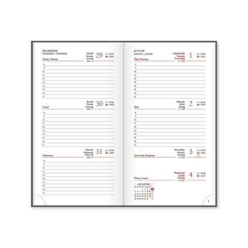 Határidőnapló Period Abstract Zsebnaptár álló Stepped papír 2026 2 Határidőnapló Period Abstract Zsebnaptár álló Stepped papír 2026 - Image 2