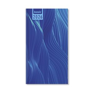 Határidőnapló Period Basic Zsebnaptár álló Blue papír 2026