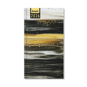 Határidőnapló Period Basic Zsebnaptár álló Layers papír 2026
