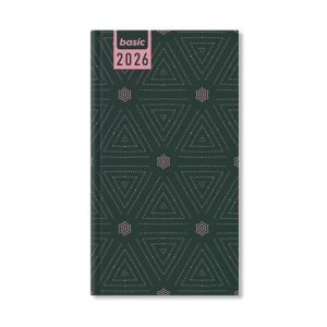 Határidőnapló Period Basic Zsebnaptár álló Pattern papír 2026