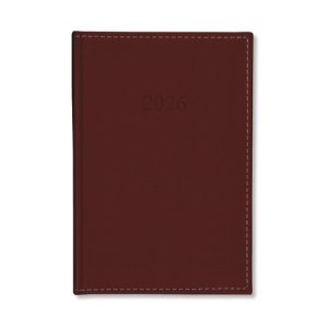 Határidőnapló Period Chamois A/5 napi körbev. bordó 2026