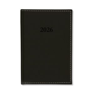 Határidőnapló Period Chamois B/5 heti körbev. fekete 2026