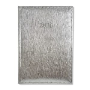 Határidőnapló Period Lamé B/6 heti körbev. Lamé ezüst 2026