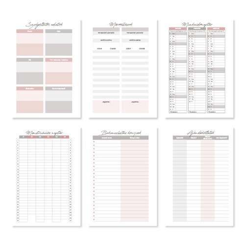 Határidőnapló Period Magnólia B/6 napi női tervező Face 2026 3 Határidőnapló Period Magnólia B/6 napi női tervező Face 2026 - Image 3