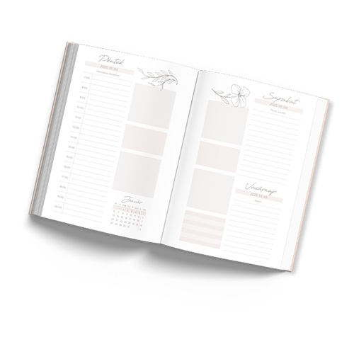 Határidőnapló Period Magnólia B/6 napi női tervező Poppy 2026 2 Határidőnapló Period Magnólia B/6 napi női tervező Poppy 2026 - Image 2