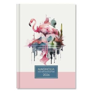 Határidőnapló Period Magnólia B/6 napi női tervező Flamingo 2026