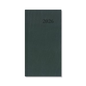 Határidőnapló Period Standard Zsebnaptár álló zöld műbőr 2026