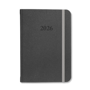 Határidőnapló Period Velour B/5 heti varrott Antracit 2026