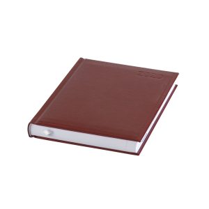 Határidőnapló agenda Standard A/5, napi, fehér lapokkal (bordó) 2026. Sakota