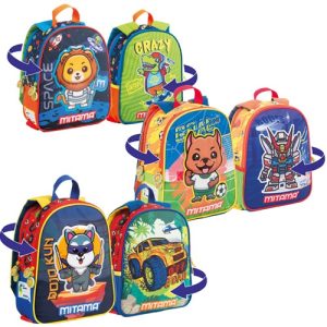 Hátitáska Mitama óvodás, 2 oldalas, SPINNY fiús dizájn