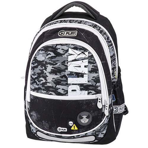 Hátitáska anatómiai Play Maxx fiús katonai minta fekete/fehér 1 Hátitáska anatómiai Play Maxx fiús katonai minta fekete/fehér