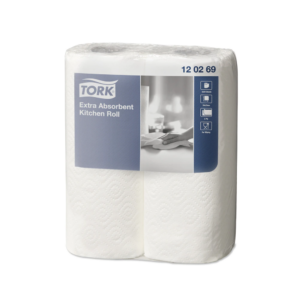 Háztartási papírtörlő 2 rétegű 2 tekercs/csomag 64 lap/tekercs ExtraTork_120269