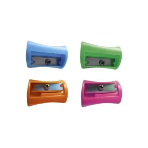 Hegyező 1 lyukú műanyag Connect különféle színek