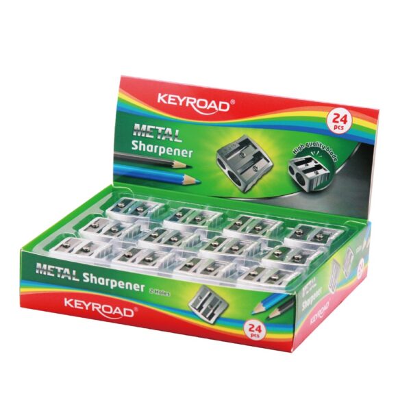 Hegyezo 2 lyuku fem 24 db display Keyroad Metal i184374