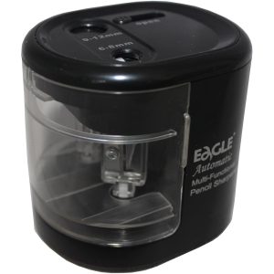 Hegyező asztali 2 lyukú elektromos elemes és USB adapterrel működtethető EG5161 Eagle fekete